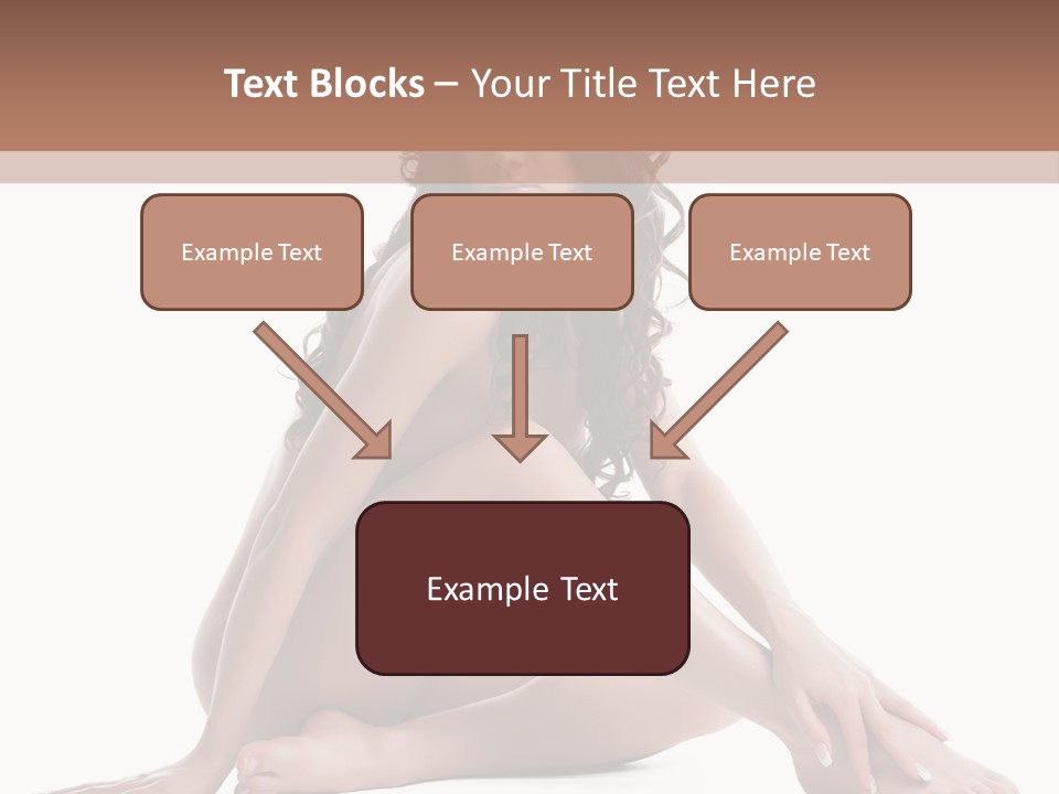 Brunette Barefoot Single PowerPoint Template