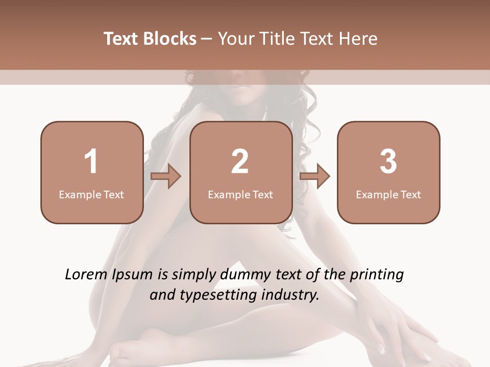 Brunette Barefoot Single PowerPoint Template