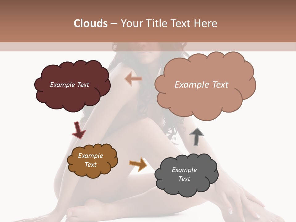 Brunette Barefoot Single PowerPoint Template