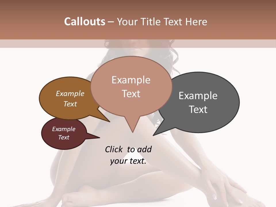 Brunette Barefoot Single PowerPoint Template