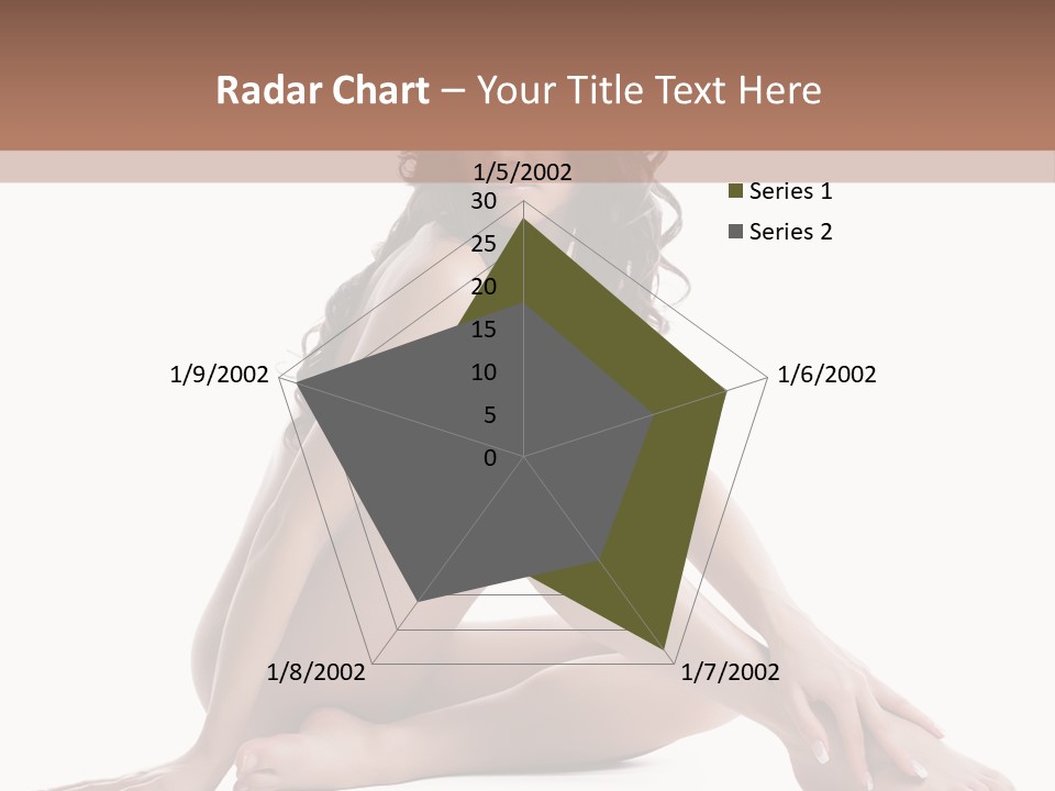 Brunette Barefoot Single PowerPoint Template