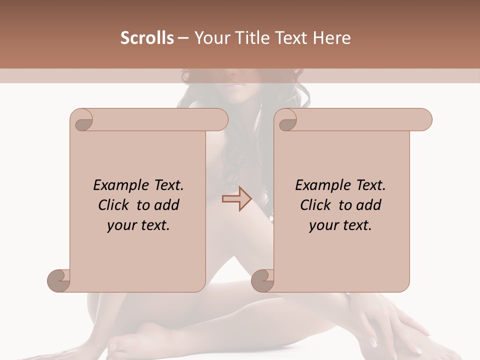 Brunette Barefoot Single PowerPoint Template