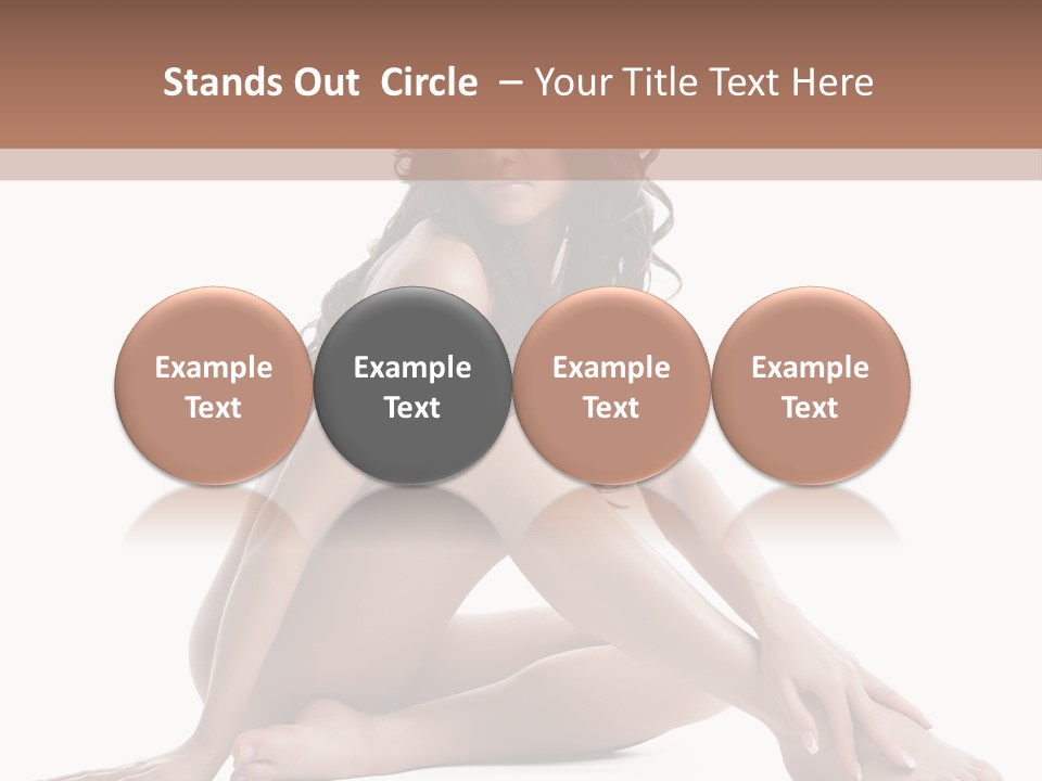 Brunette Barefoot Single PowerPoint Template