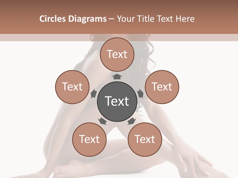 Brunette Barefoot Single PowerPoint Template