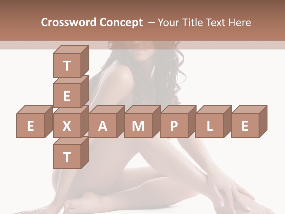 Brunette Barefoot Single PowerPoint Template
