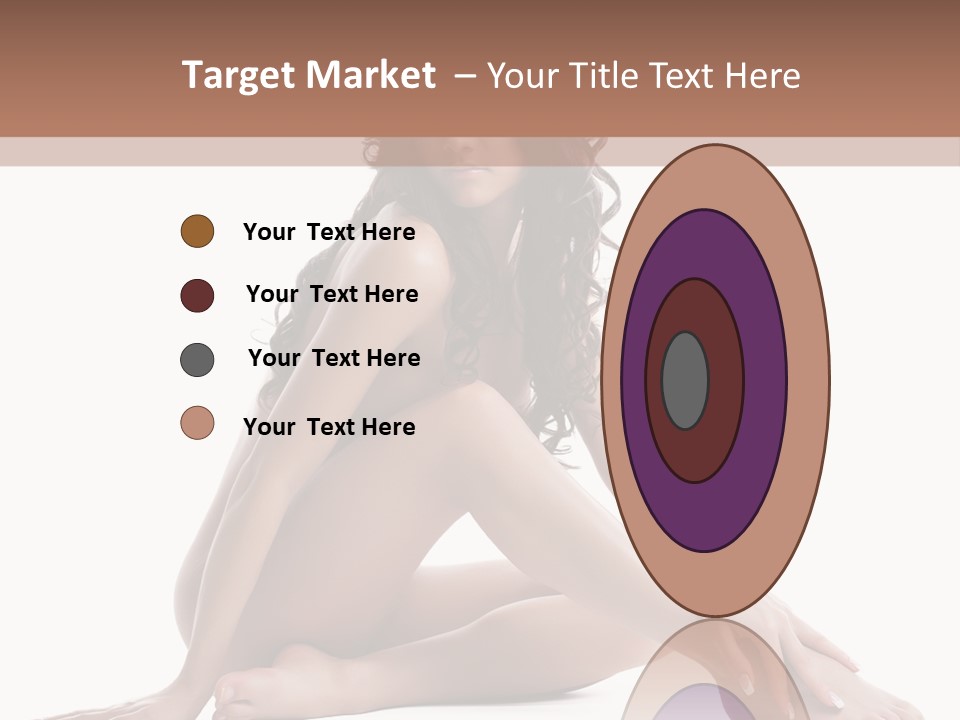 Brunette Barefoot Single PowerPoint Template