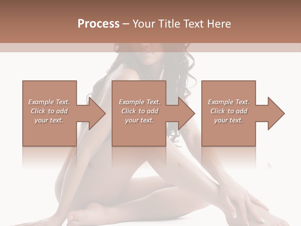 Brunette Barefoot Single PowerPoint Template