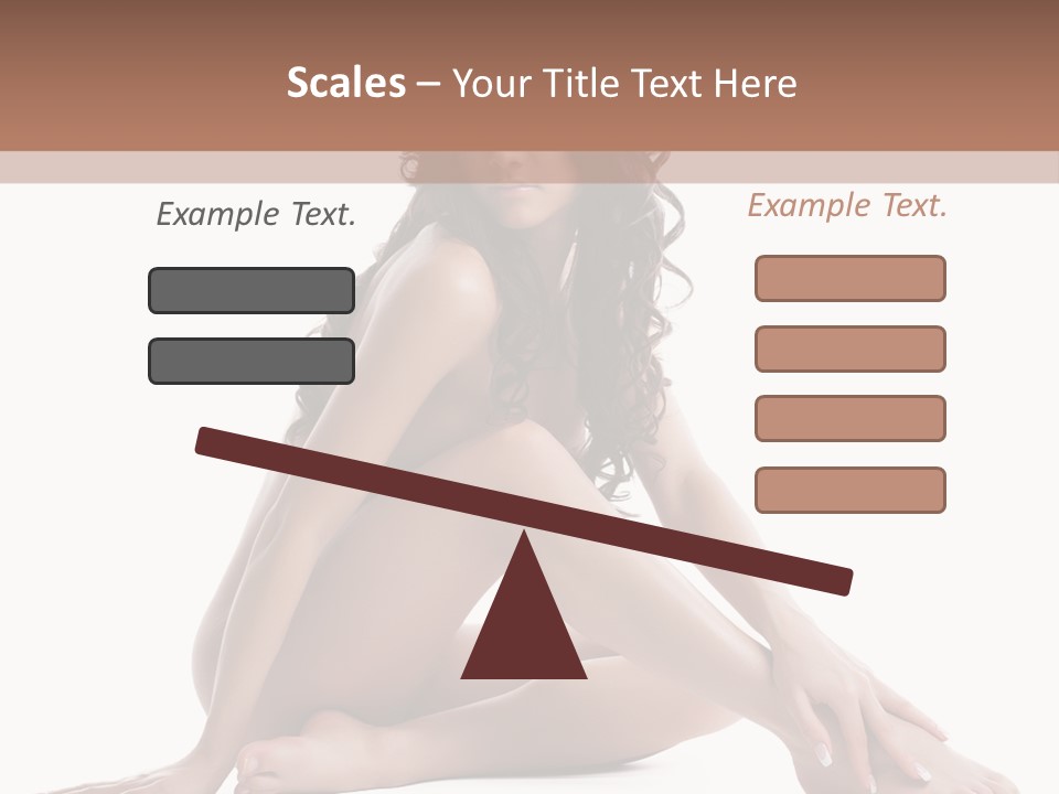 Brunette Barefoot Single PowerPoint Template