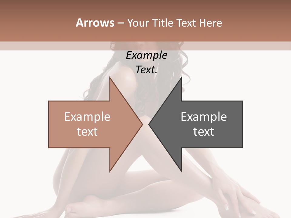 Brunette Barefoot Single PowerPoint Template