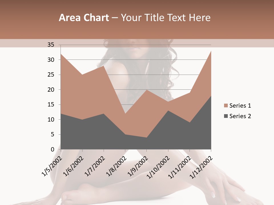 Brunette Barefoot Single PowerPoint Template