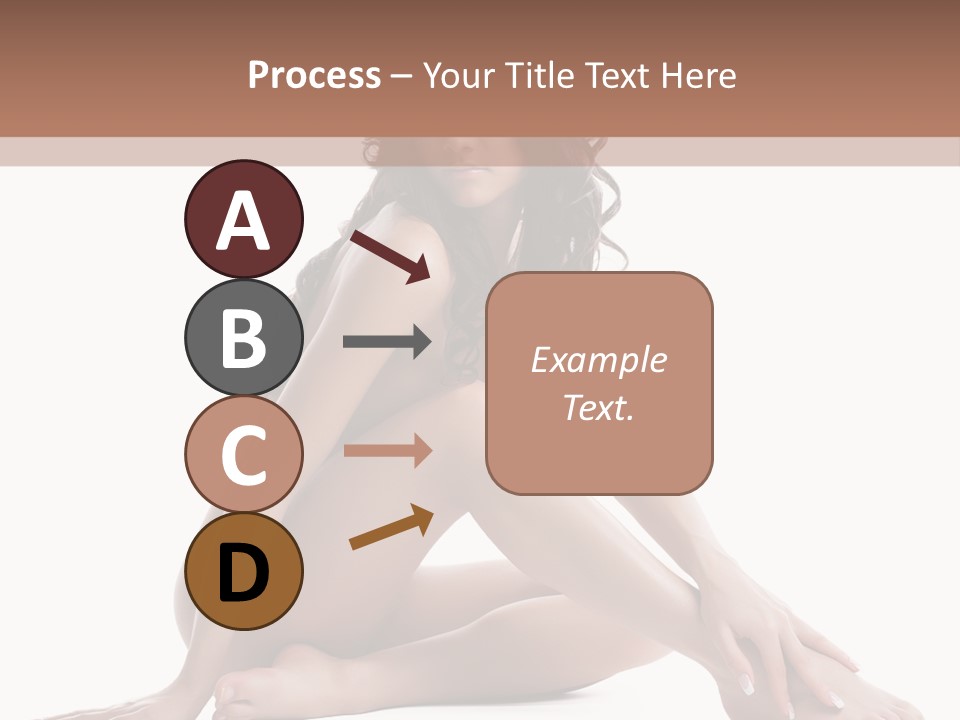 Brunette Barefoot Single PowerPoint Template