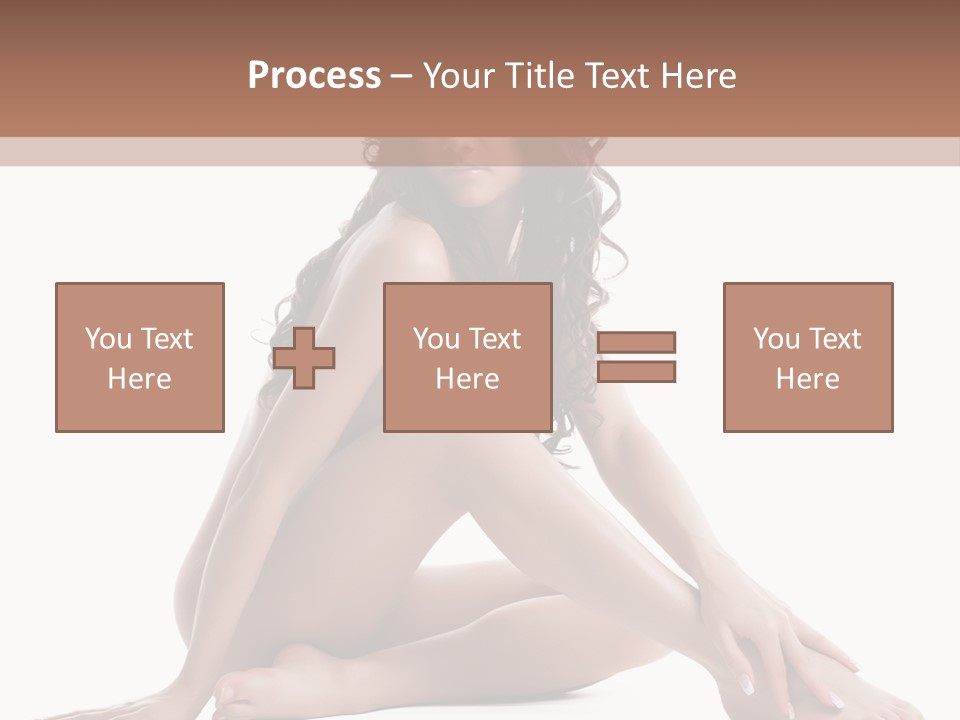 Brunette Barefoot Single PowerPoint Template
