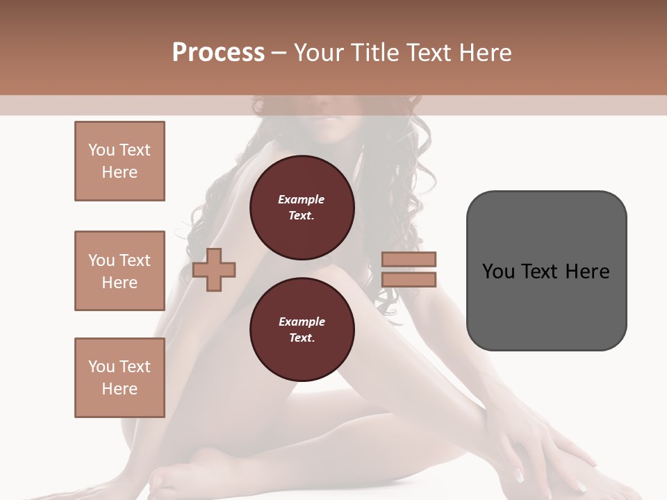 Brunette Barefoot Single PowerPoint Template