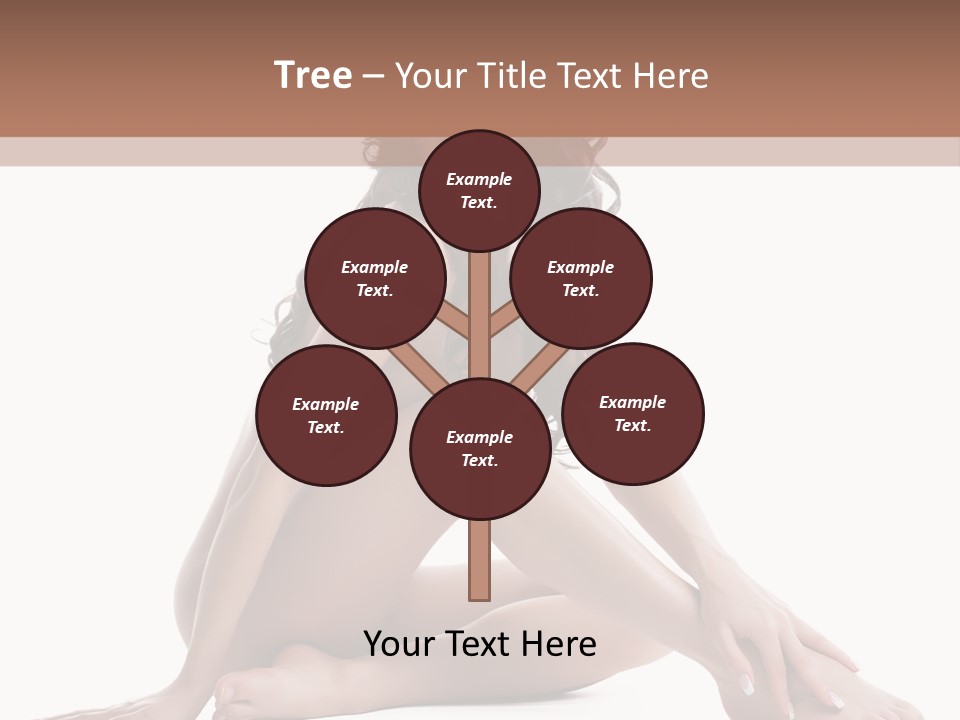 Brunette Barefoot Single PowerPoint Template