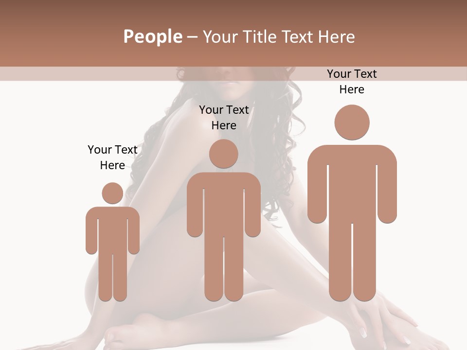 Brunette Barefoot Single PowerPoint Template
