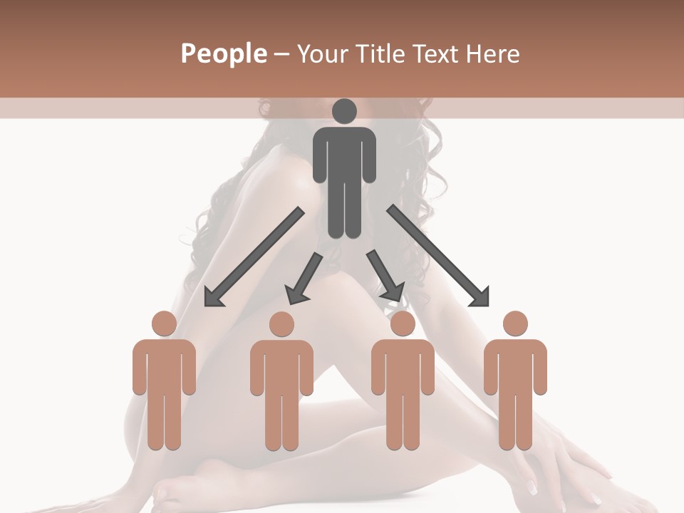 Brunette Barefoot Single PowerPoint Template