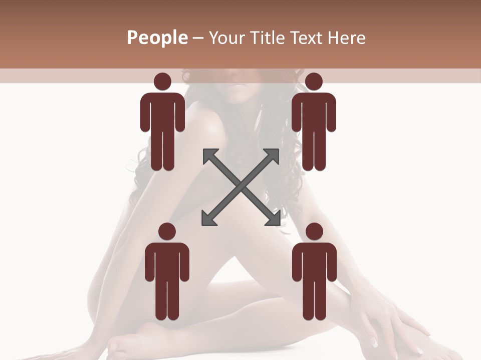 Brunette Barefoot Single PowerPoint Template