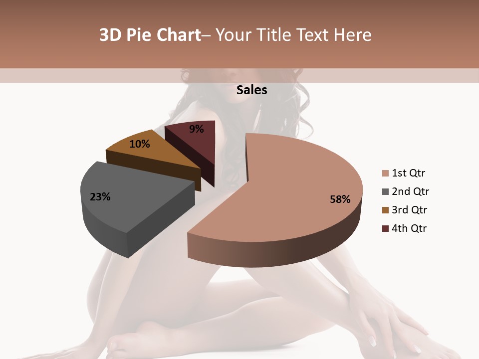 Brunette Barefoot Single PowerPoint Template