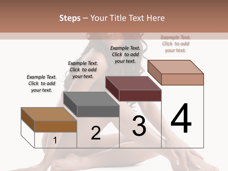 Brunette Barefoot Single PowerPoint Template