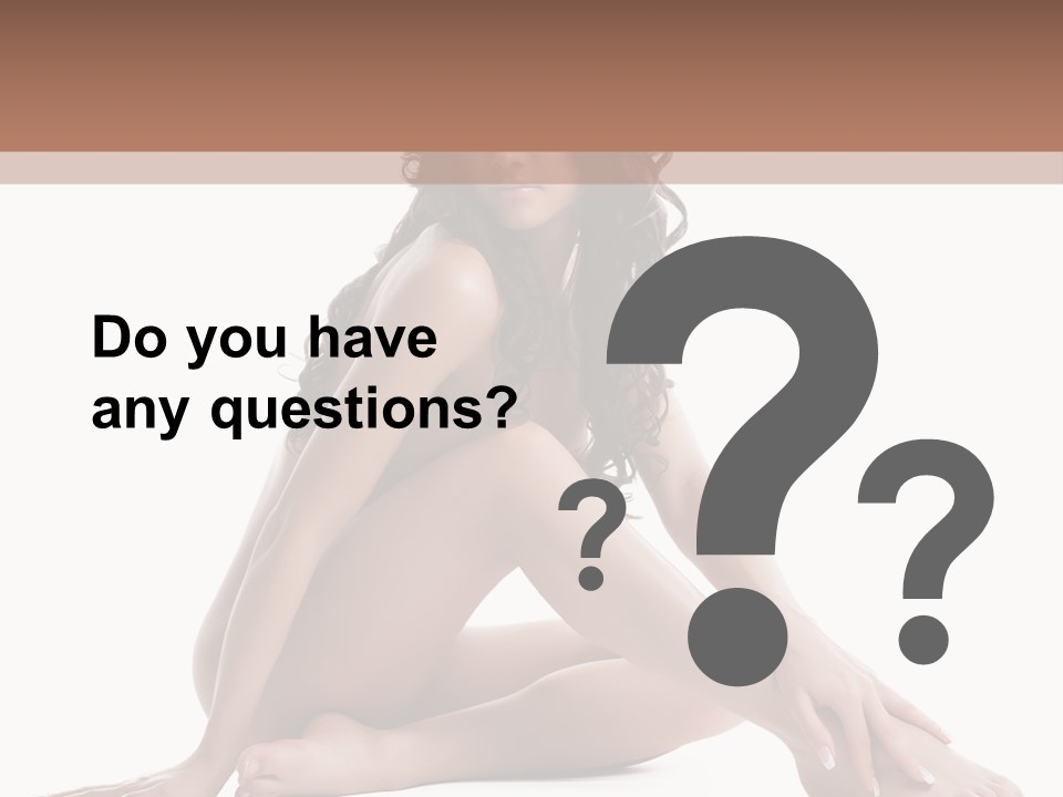 Brunette Barefoot Single PowerPoint Template