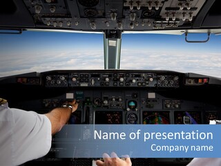 Glass Window Flight PowerPoint Template