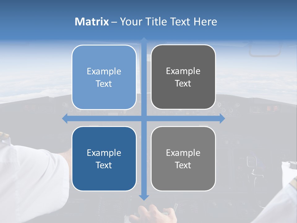 Glass Window Flight PowerPoint Template