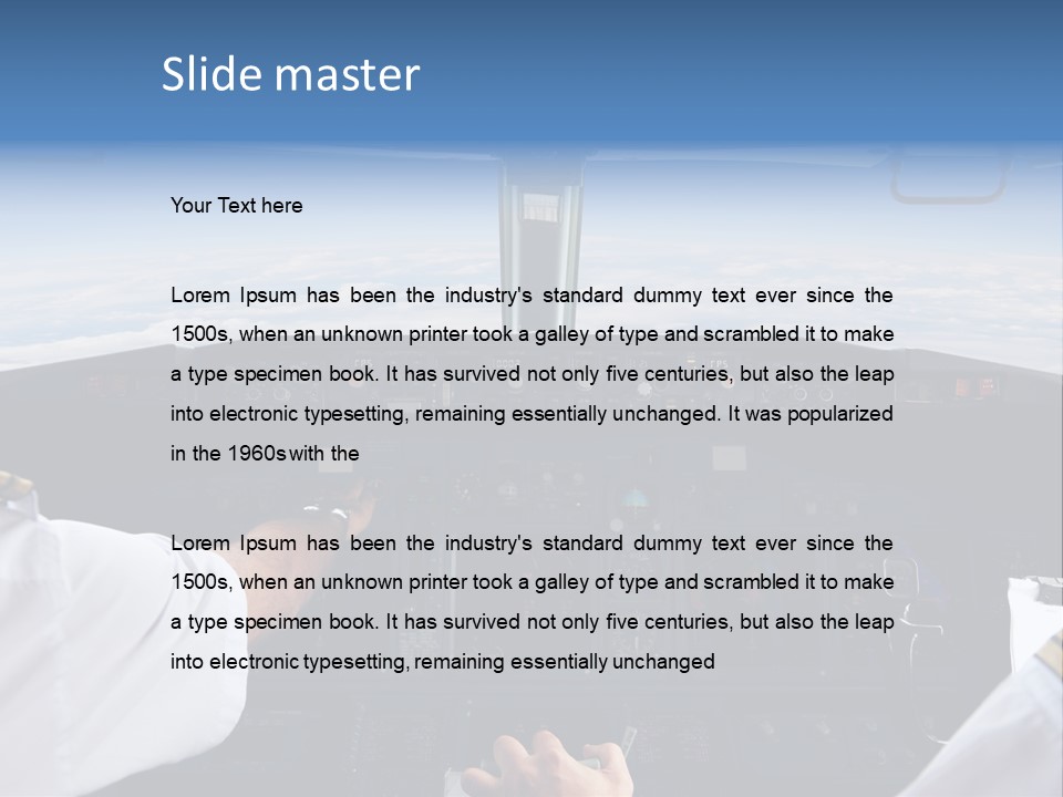 Glass Window Flight PowerPoint Template