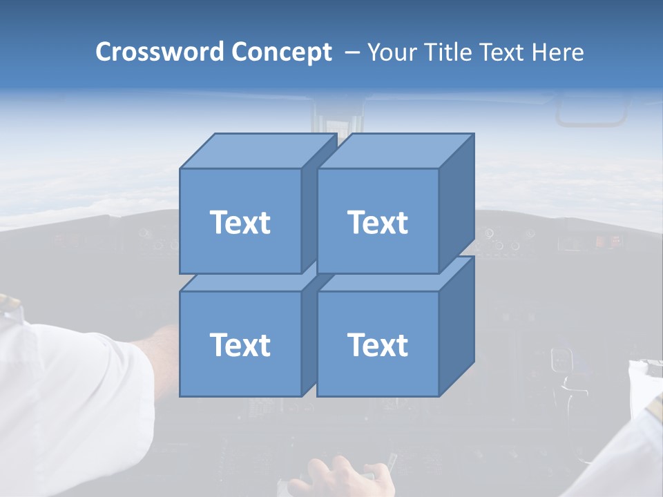 Glass Window Flight PowerPoint Template
