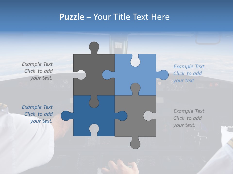 Glass Window Flight PowerPoint Template