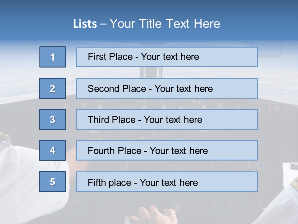 Glass Window Flight PowerPoint Template