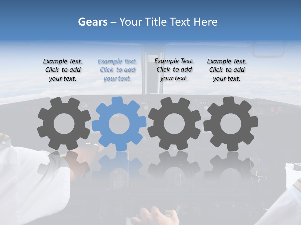 Glass Window Flight PowerPoint Template