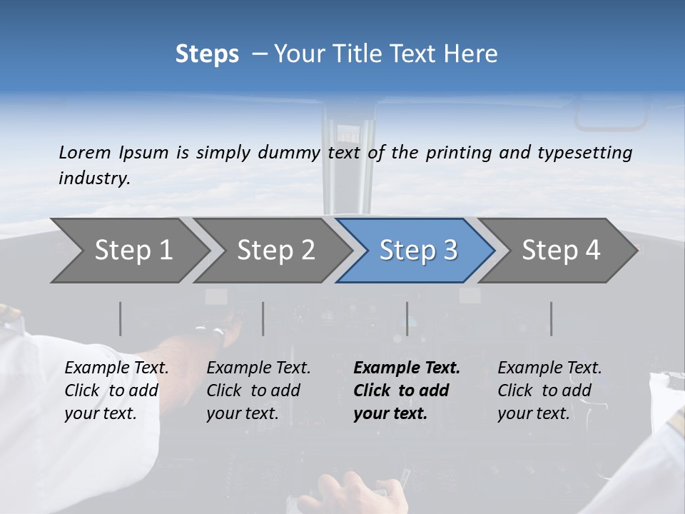 Glass Window Flight PowerPoint Template