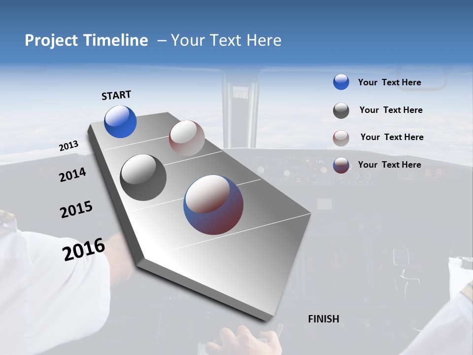Glass Window Flight PowerPoint Template