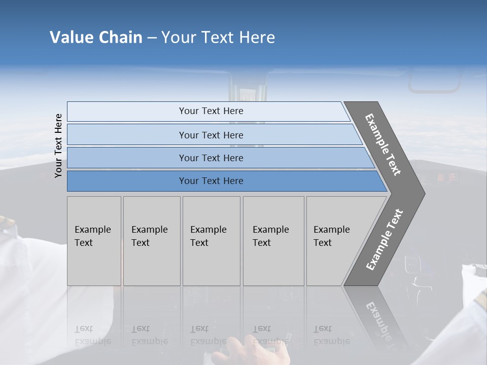 Glass Window Flight PowerPoint Template