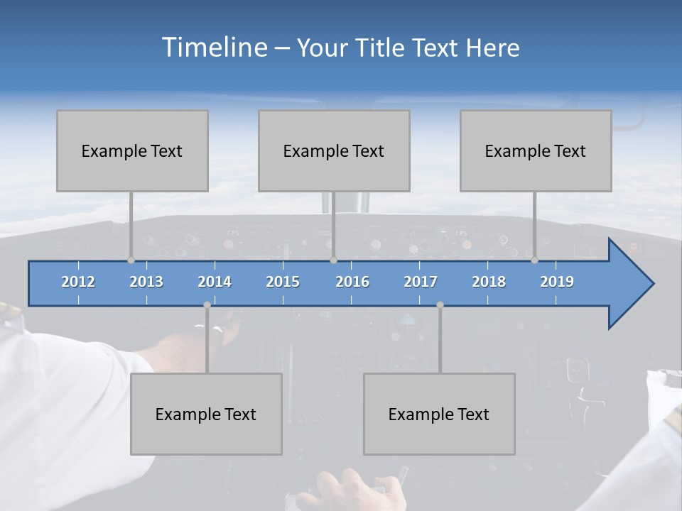 Glass Window Flight PowerPoint Template