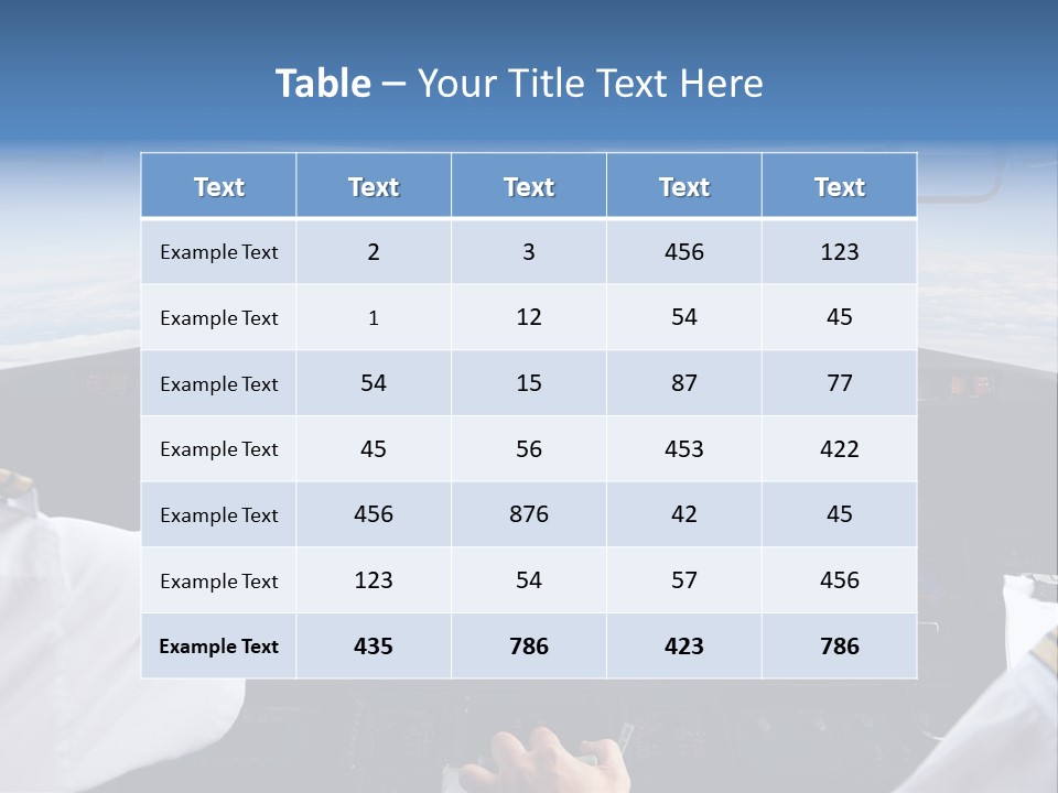 Glass Window Flight PowerPoint Template