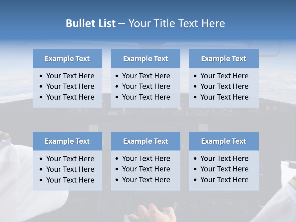 Glass Window Flight PowerPoint Template