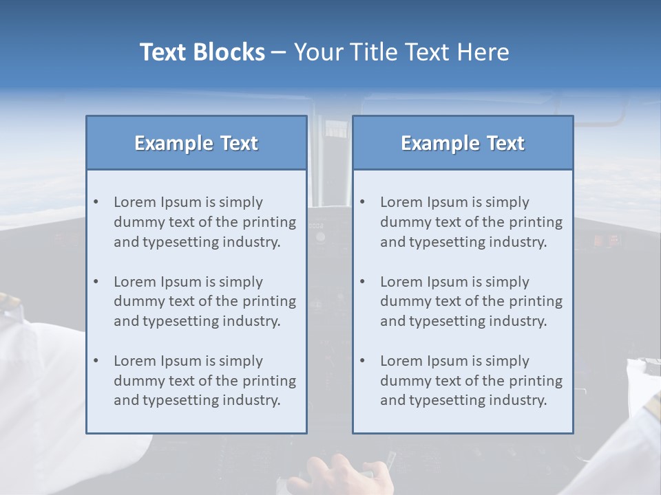 Glass Window Flight PowerPoint Template