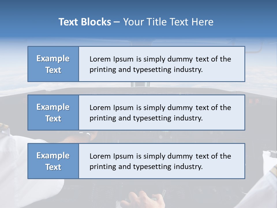 Glass Window Flight PowerPoint Template