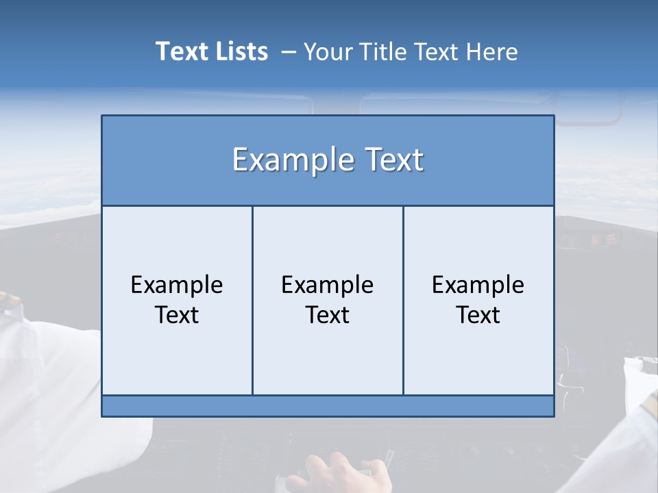 Glass Window Flight PowerPoint Template