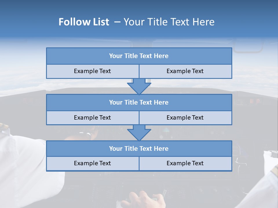 Glass Window Flight PowerPoint Template