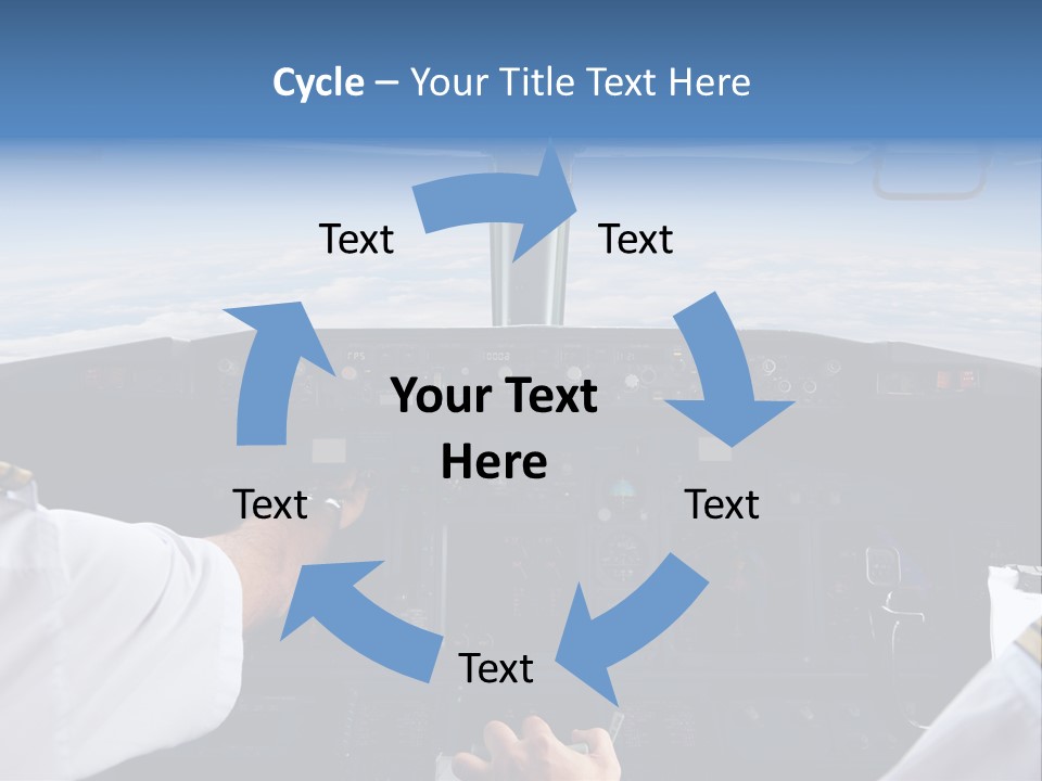 Glass Window Flight PowerPoint Template
