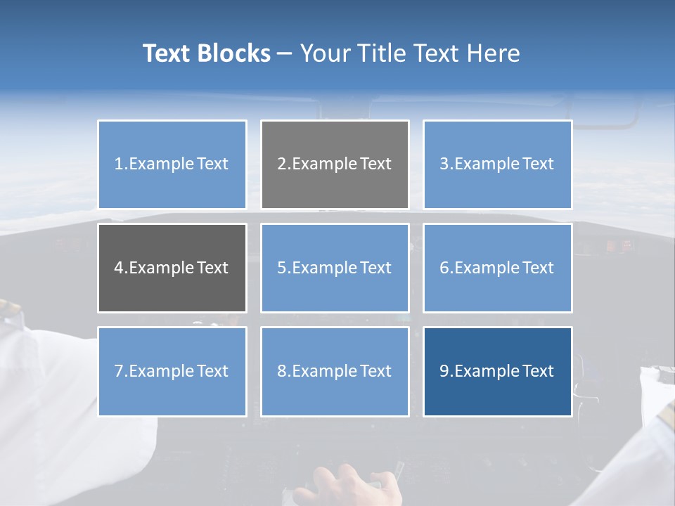 Glass Window Flight PowerPoint Template