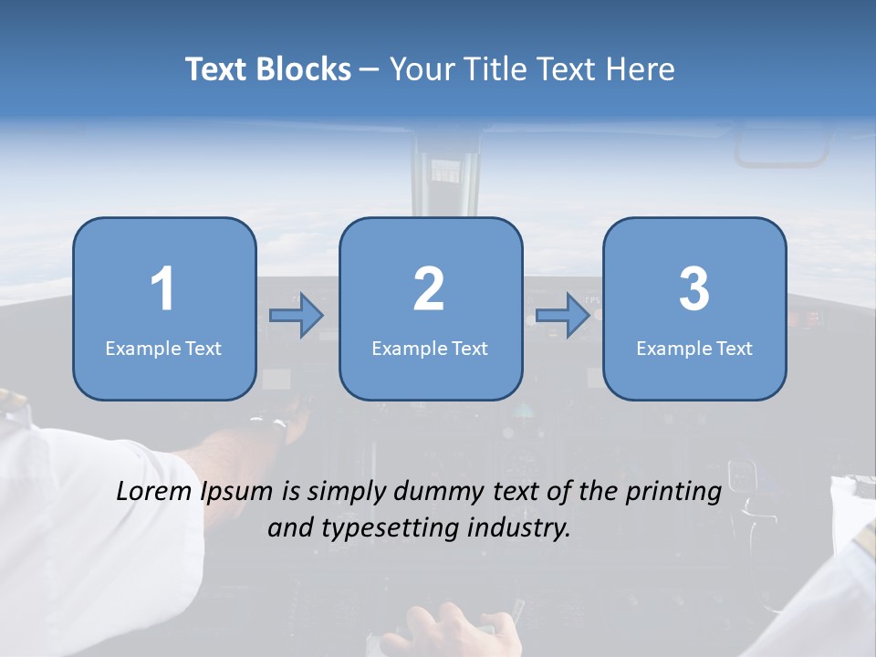 Glass Window Flight PowerPoint Template