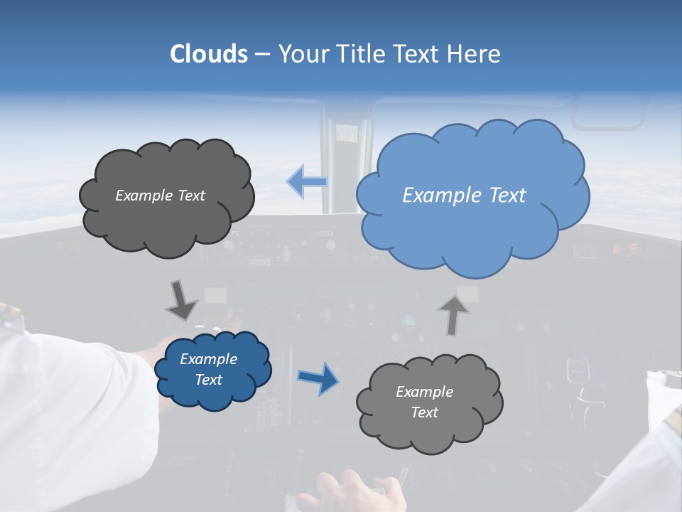 Glass Window Flight PowerPoint Template