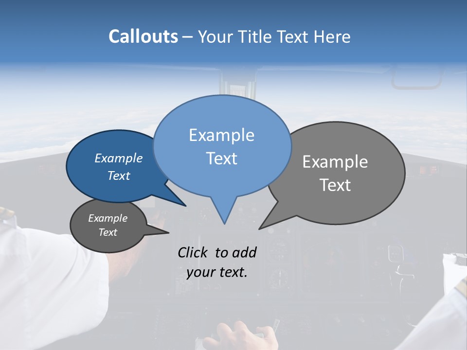Glass Window Flight PowerPoint Template