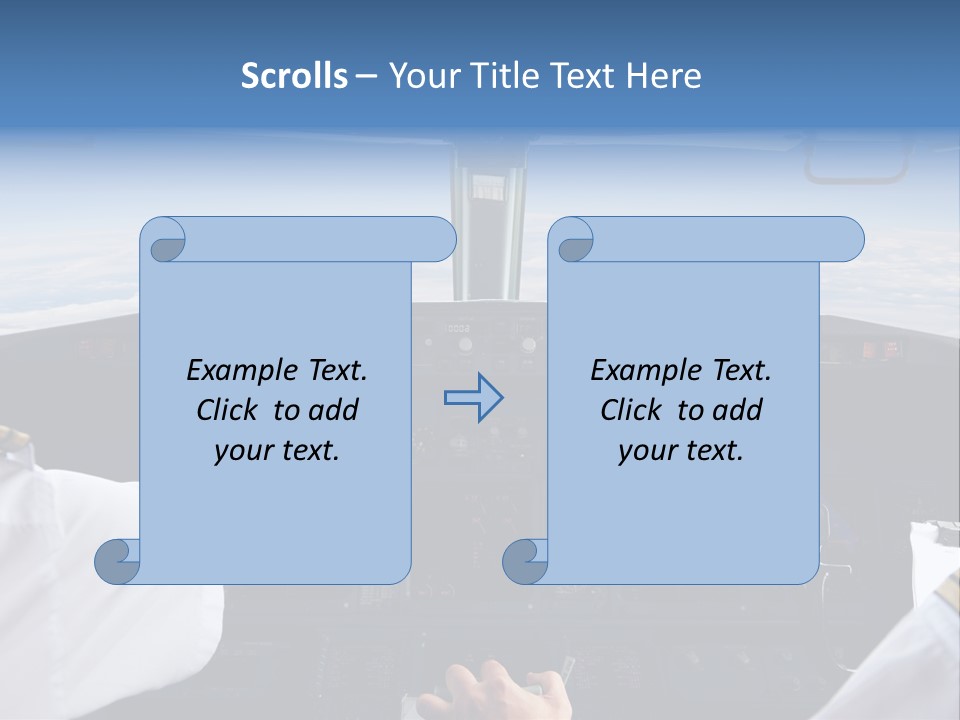 Glass Window Flight PowerPoint Template