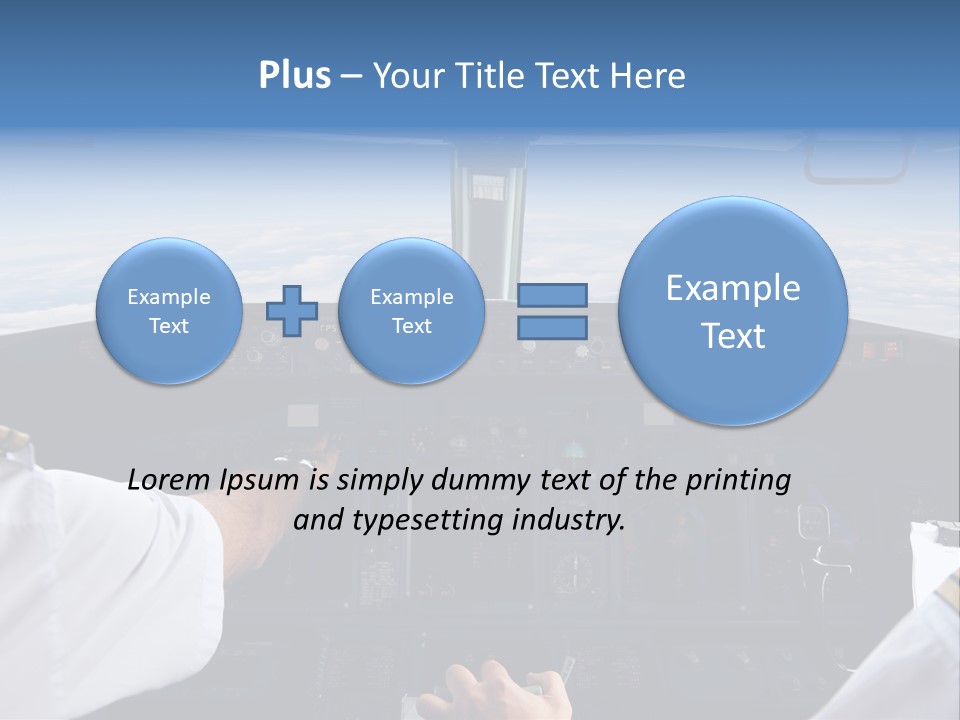 Glass Window Flight PowerPoint Template