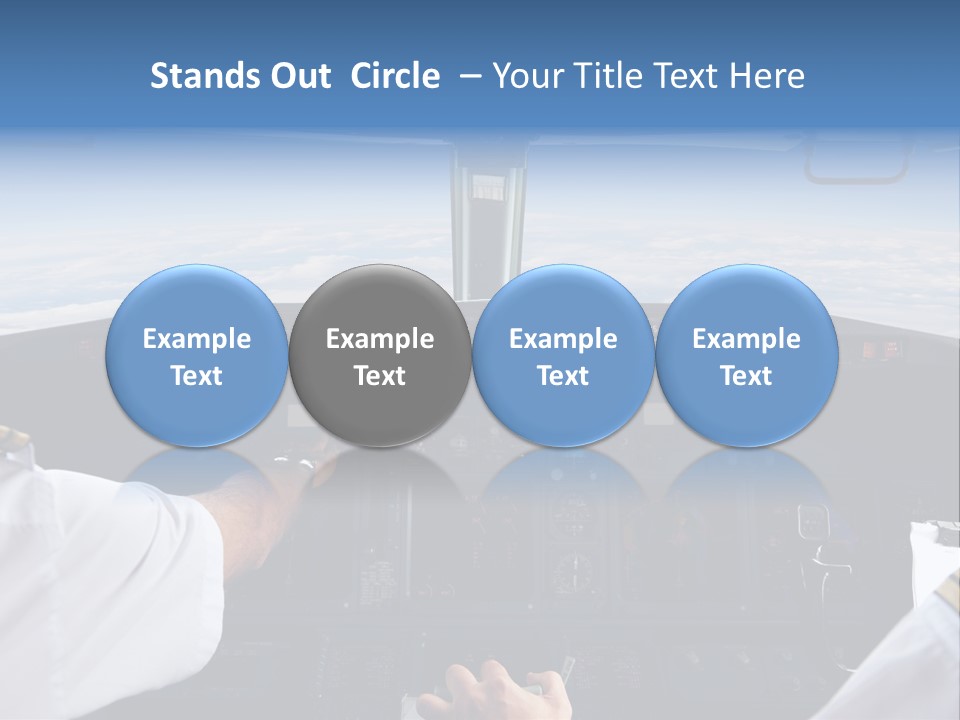 Glass Window Flight PowerPoint Template