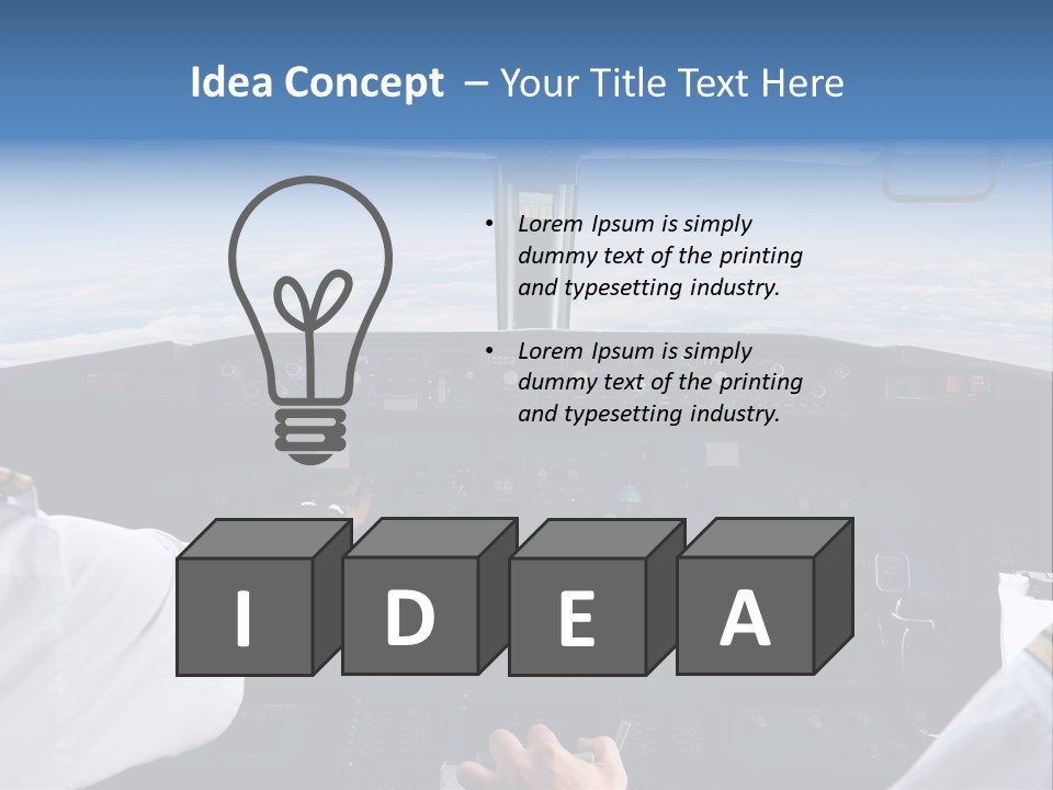 Glass Window Flight PowerPoint Template